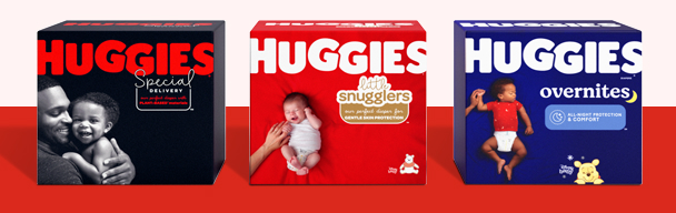 Huggies Diapers boxes