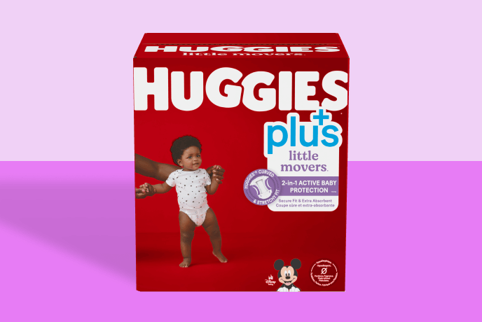 Huggies Little Movers Baby Diapers, Size 6 (35+ lbs), 76 count